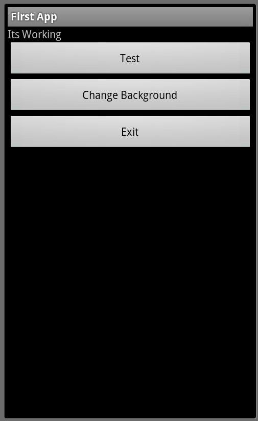 first android app_screen